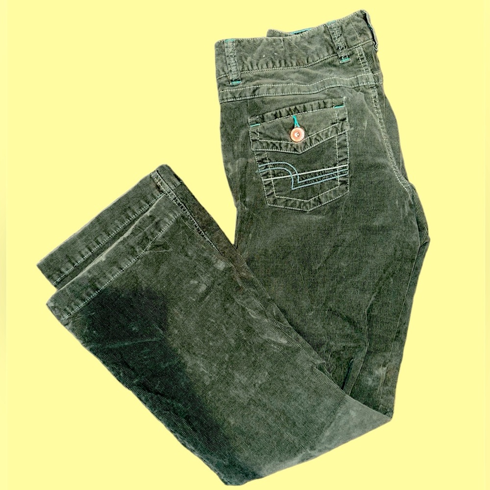 Green Corduroy American Eagle Pants